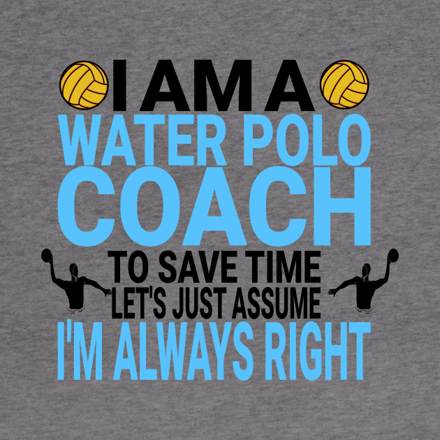 I am a water polo coach Water Polo Gift Hoodie TeePublic